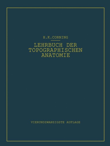 bokomslag Lehrbuch der topographischen Anatomie