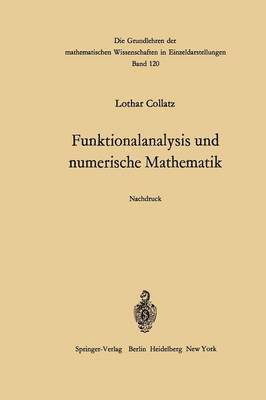 bokomslag Funktionalanalysis und numerische Mathematik