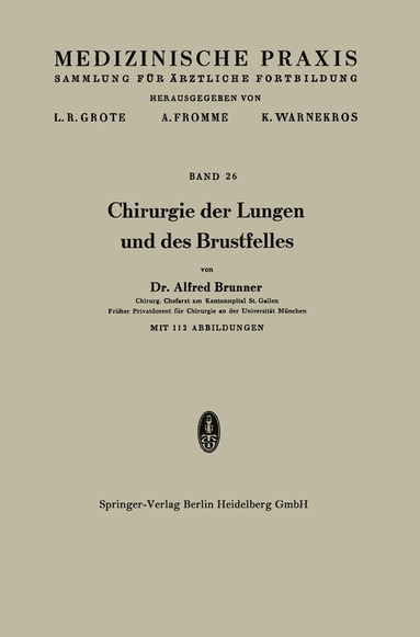 bokomslag Chirurgie der Lungen und des Brustfelles