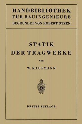 bokomslag Statik der Tragwerke