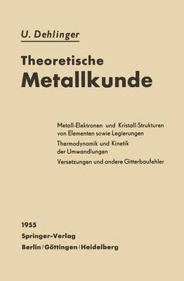 bokomslag Theoretische Metallkunde