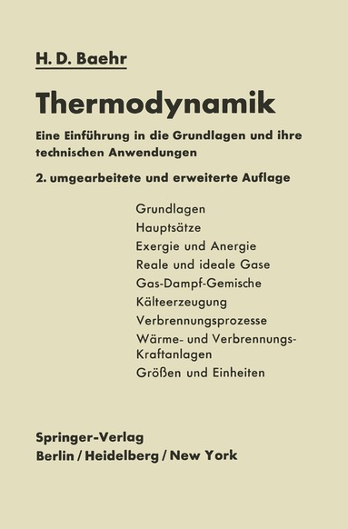 bokomslag Thermodynamik