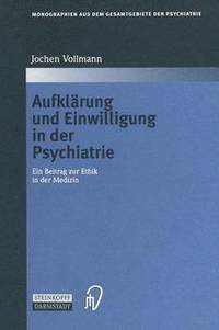 bokomslag Aufklrung und Einwilligung in der Psychiatrie