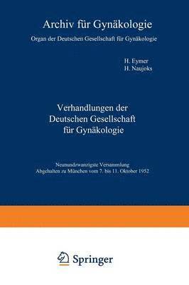 bokomslag Verhandlungen der Deutschen Gesellschaft fr Gynkologie