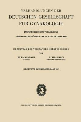 bokomslag Verhandlungen der Deutschen Gesellschaft für Gynäkologie
