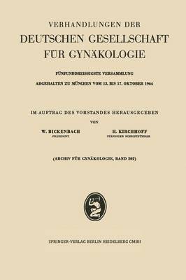 Verhandlungen der Deutschen Gesellschaft fr Gynkologie 1