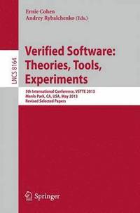 bokomslag Verified Software: Theorie, Tools, Experiments