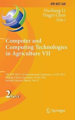 Computer and Computing Technologies in Agriculture VII 1