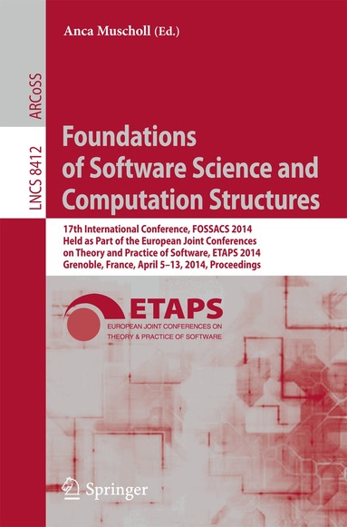 Anca Muscholl - Foundations of Software Science and Computation Structures, Häftad