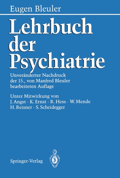 bokomslag Lehrbuch der Psychiatrie