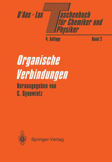 Claudia Synowietz - Taschenbuch für Chemiker und Physiker, Häftad