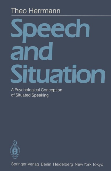 T. Herrmann - Speech and Situation, Häftad