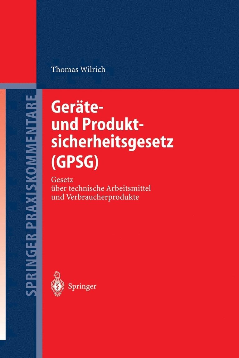 Gerte- und Produktsicherheitsgesetz (GPSG) 1