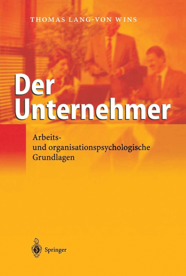 Thomas Lang-von Wins, Thomas Lang-Von Wins - Der Unternehmer, Häftad
