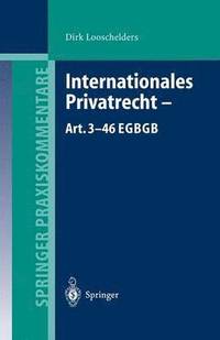 bokomslag Internationales Privatrecht  Art. 346 EGBGB