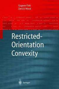 bokomslag Restricted-Orientation Convexity