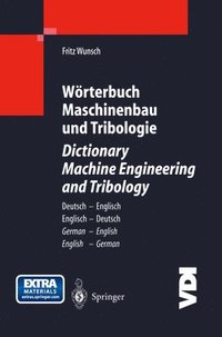 bokomslag Wrterbuch Maschinenbau und Tribologie / Dictionary Machine Engineering and Tribology