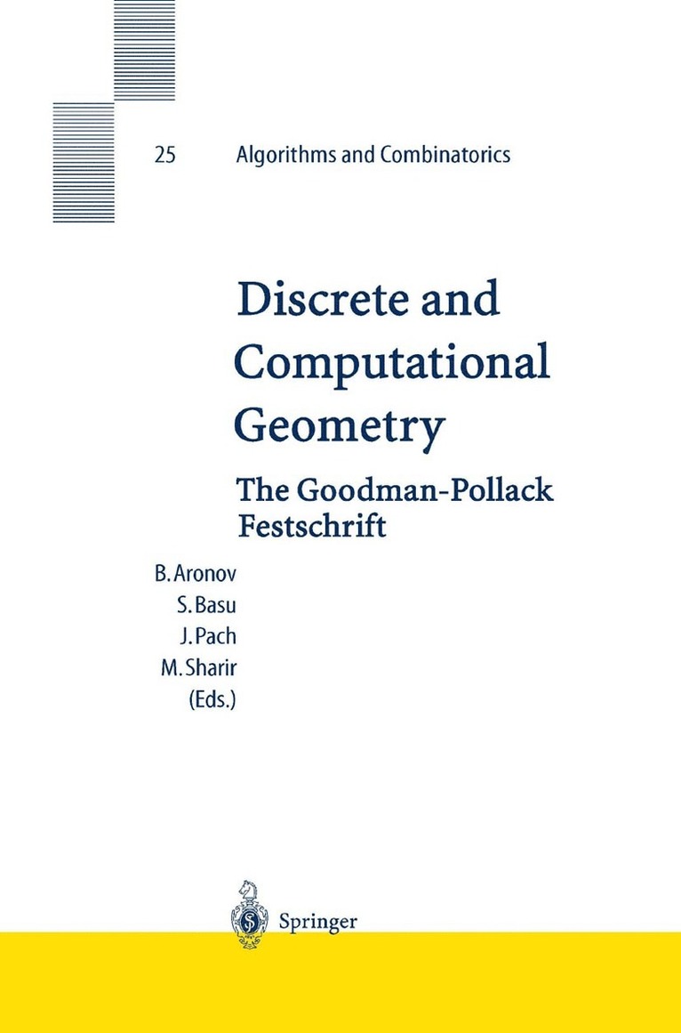 Boris Aronov, Saugata Basu, Janos Pach, Micha Sharir - Discrete and Computational Geometry, Häftad