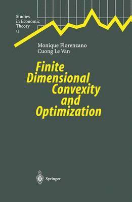Finite Dimensional Convexity and Optimization 1