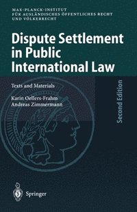 bokomslag Dispute Settlement in Public International Law