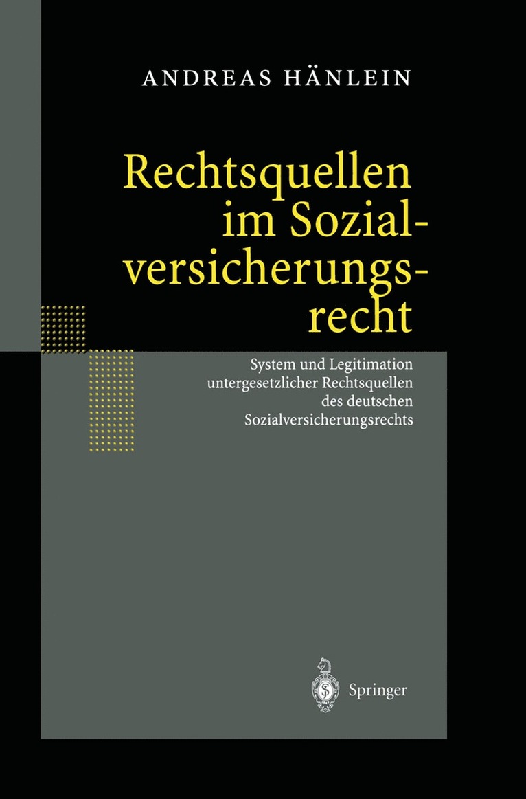 Andreas Hänlein - Rechtsquellen im Sozialversicherungsrecht, Häftad