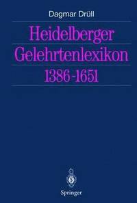 bokomslag Heidelberger Gelehrtenlexikon 13861651