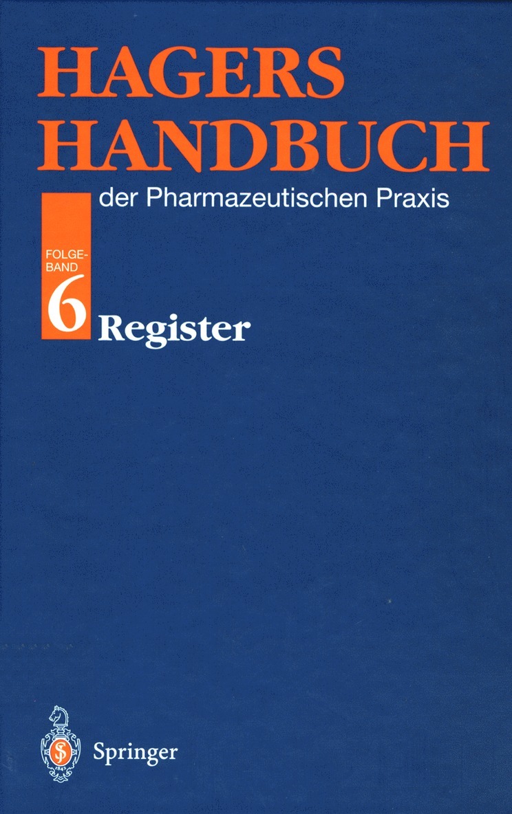 W. Reuß - Hagers Handbuch der Pharmazeutischen Praxis, Häftad