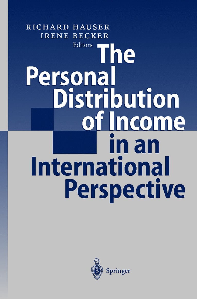 Richard Hauser, Irene Becker - Personal Distribution of Income in an International Perspective, Häftad
