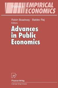 bokomslag Advances in Public Economics