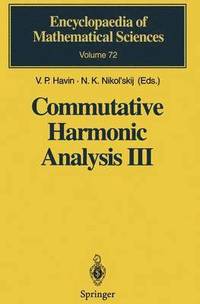 bokomslag Commutative Harmonic Analysis III