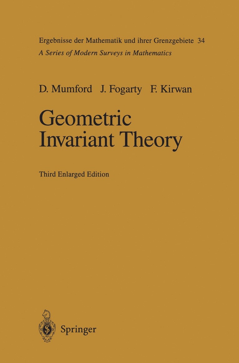 David Mumford, John Fogarty, Frances Kirwan - Geometric Invariant Theory, Häftad