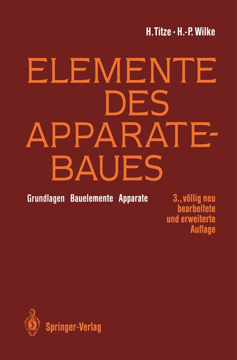 Elemente des Apparatebaues 1