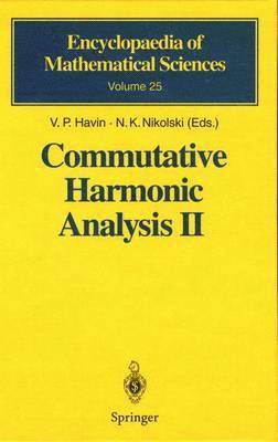 Commutative Harmonic Analysis II 1