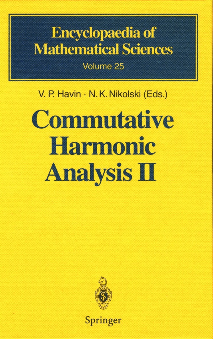 V.P. Havin, N.K. Nikolski, V. P. Havin, N. K. Nikolski - Commutative Harmonic Analysis II, Häftad