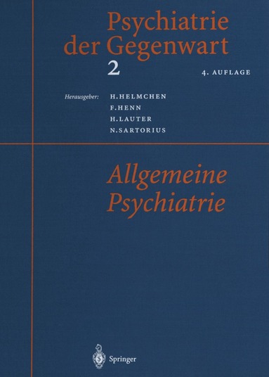 Hanfried Helmchen, Fritz Henn, Hans Lauter, Norman Sartorius - Psychiatrie der Gegenwart 2, Häftad