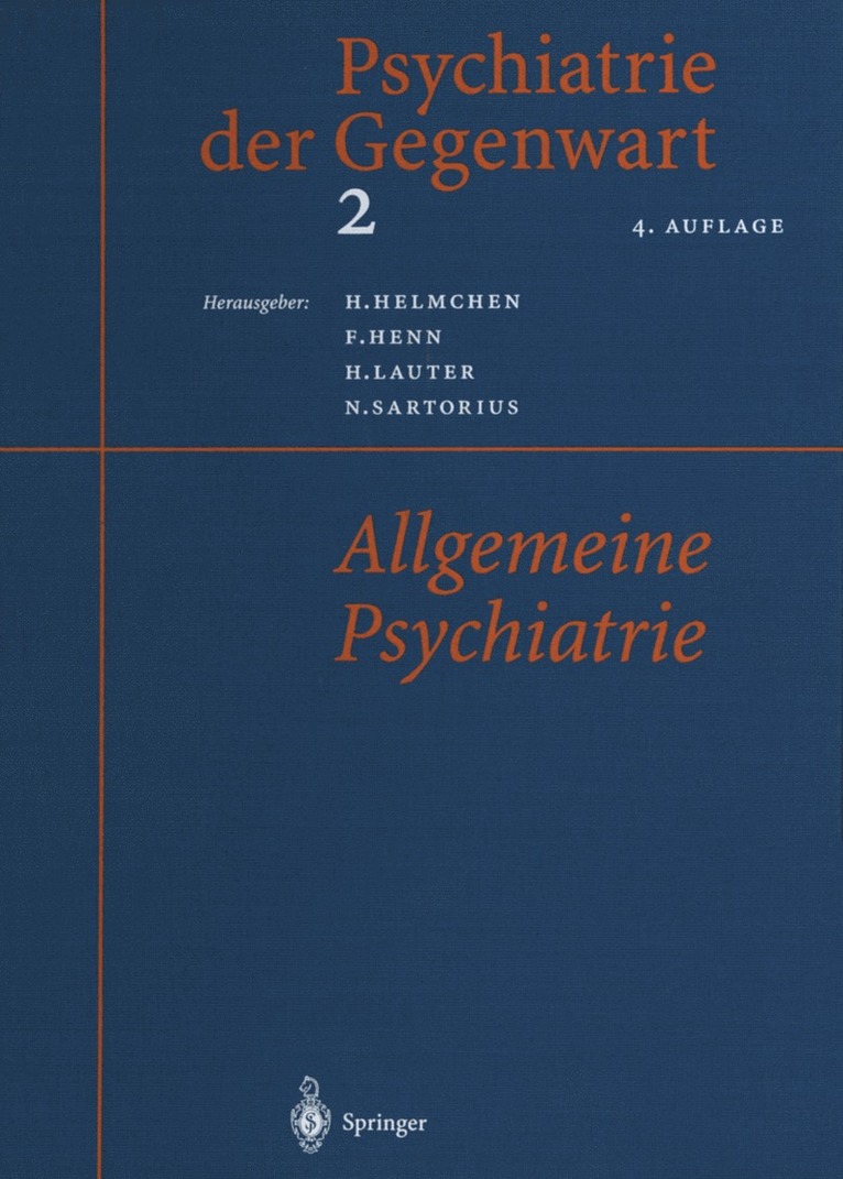 Psychiatrie der Gegenwart 2 1