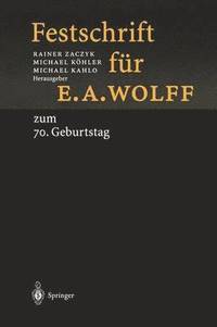 bokomslag Festschrift fr E.A. Wolff