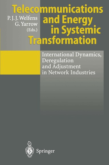 Paul J.J. Welfens, George Yarrow - Telecommunications and Energy in Systemic Transformation, Häftad