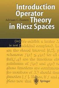 bokomslag Introduction to Operator Theory in Riesz Spaces