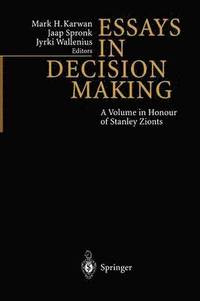 bokomslag Essays In Decision Making