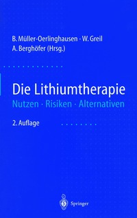 bokomslag Die Lithiumtherapie