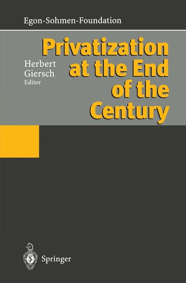 Herbert Giersch, Herbert Giersch - Privatization at the End of the Century, Häftad