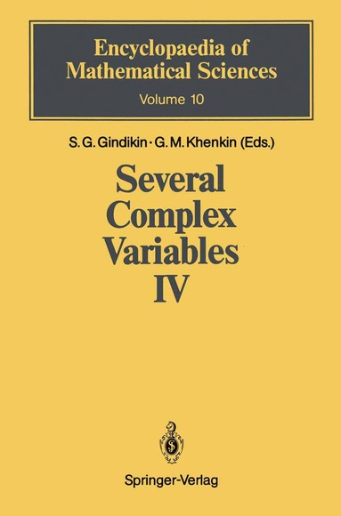 bokomslag Several Complex Variables IV