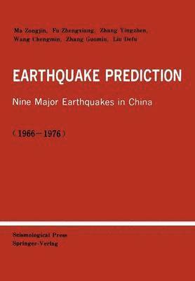 bokomslag Earthquake Prediction