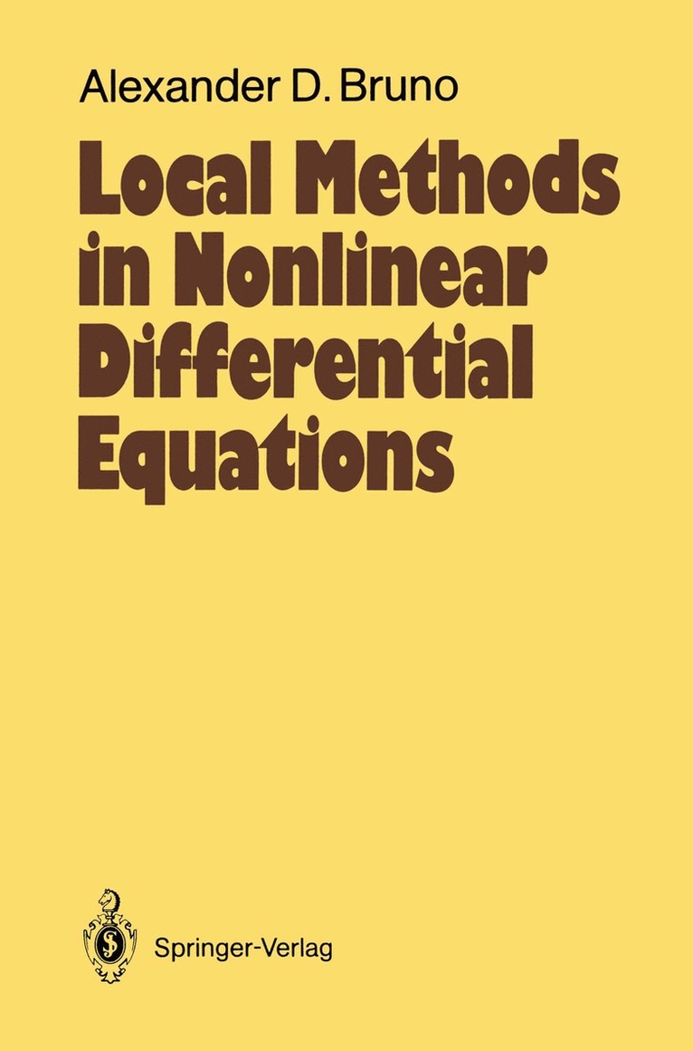 Local Methods in Nonlinear Differential Equations 1