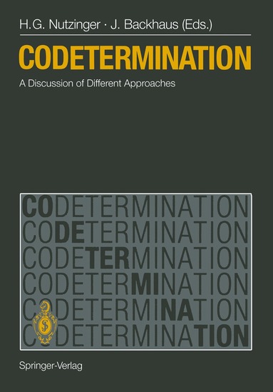 Hans G. Nutzinger, Jürgen Backhaus - Codetermination, Häftad