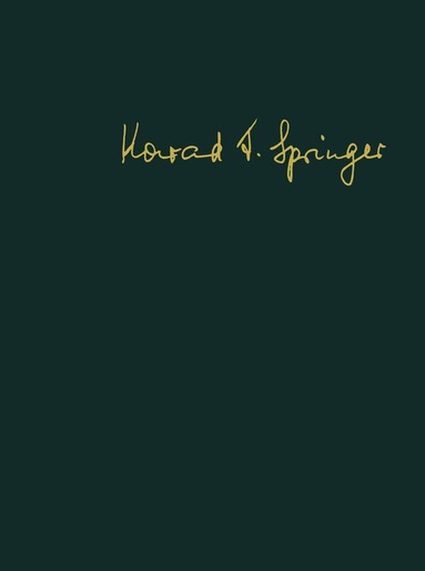 Dieter Czeschlik - Konrad F. Springer, Häftad