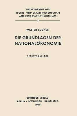 Die Grundlagen der Nationalkonomie 1