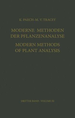 bokomslag Moderne Methoden der Pflanzenanalyse / Modern Methods of Plant Analysis