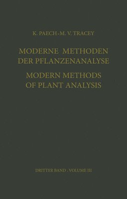 Moderne Methoden der Pflanzenanalyse / Modern Methods of Plant Analysis 1